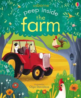 Usborne Peep Inside the Farm – Sách Tiếng Anh Cho Bé 3+
