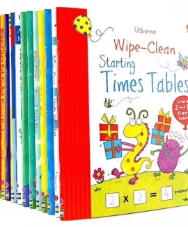 Usborne Wipe-Clean – Bộ Sách Tương Tác 13 Cuốn Cho Bé 3+