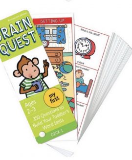 Brain Quest Cards 2-3 tuổi (Hàng Nhập khẩu) – Thẻ Học Tiếng Anh Cho Bé