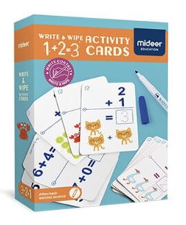 Thẻ Viết Xóa Mideer Write & Wipe Activity Cards – 1+2=3 Cho Bé 4+