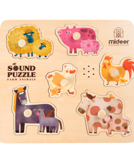Mideer Sound Puzzle Farm Animals – Đồ Chơi Cho Bé 2+