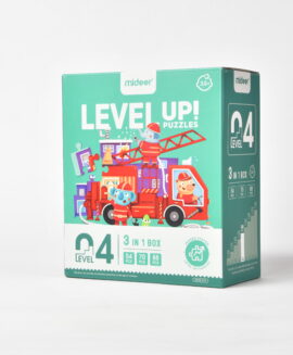 Bộ xếp hình cho bé Mideer Level Up Puzzles – Level 4 Chủ Đề Phương Tiện, Đồ chơi giáo dục trẻ em từ 1,2,3,4,5,6,7 tuổi
