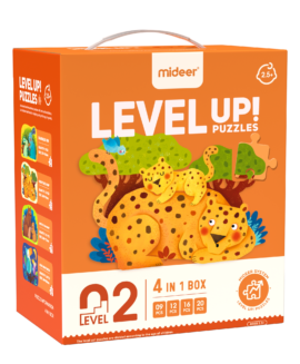 Bộ xếp hình cho bé Mideer Level Up Puzzles – Level 2 Chủ Đề Động Vật, Đồ chơi giáo dục trẻ em từ 1,2,3,4,5,6,7 tuổi