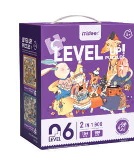 Bộ xếp hình cho bé Mideer Level Up Puzzles – Level 6 Chủ Đề Bữa Tiệc Rừng Xanh, Đồ chơi giáo dục trẻ em từ 1,2,3,4,5,6,7 tuổi