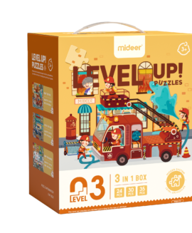 Bộ xếp hình cho bé Mideer Level Up Puzzles – Level 3 Chủ Đề Xe Cứu Hộ, Đồ chơi giáo dục trẻ em từ 1,2,3,4,5,6,7 tuổi