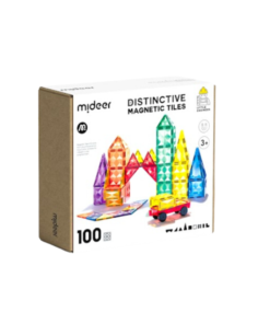 [100pcs] Xếp Hình Nam Châm lắp ráp Mideer Colorful Magnetic Tiles 100 Chi tiết