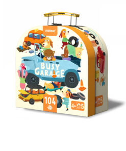 Đồ Chơi Xếp Hình Chủ Đề Garage Bận Rộn Mideer Gift Box Puzzle Cho Bé 4+