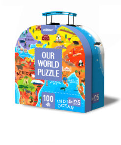 Đồ Chơi Xếp Hình Bản Đồ Thế Giới Mideer Gift Box Puzzle Cho Bé 4+