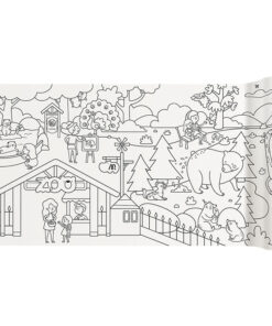 Cuộn Tranh Tô Khổng Lồ Chủ Đề Sở Thú Ngộ Nghĩnh Mideer Adhesive Colouring Scroll 3+