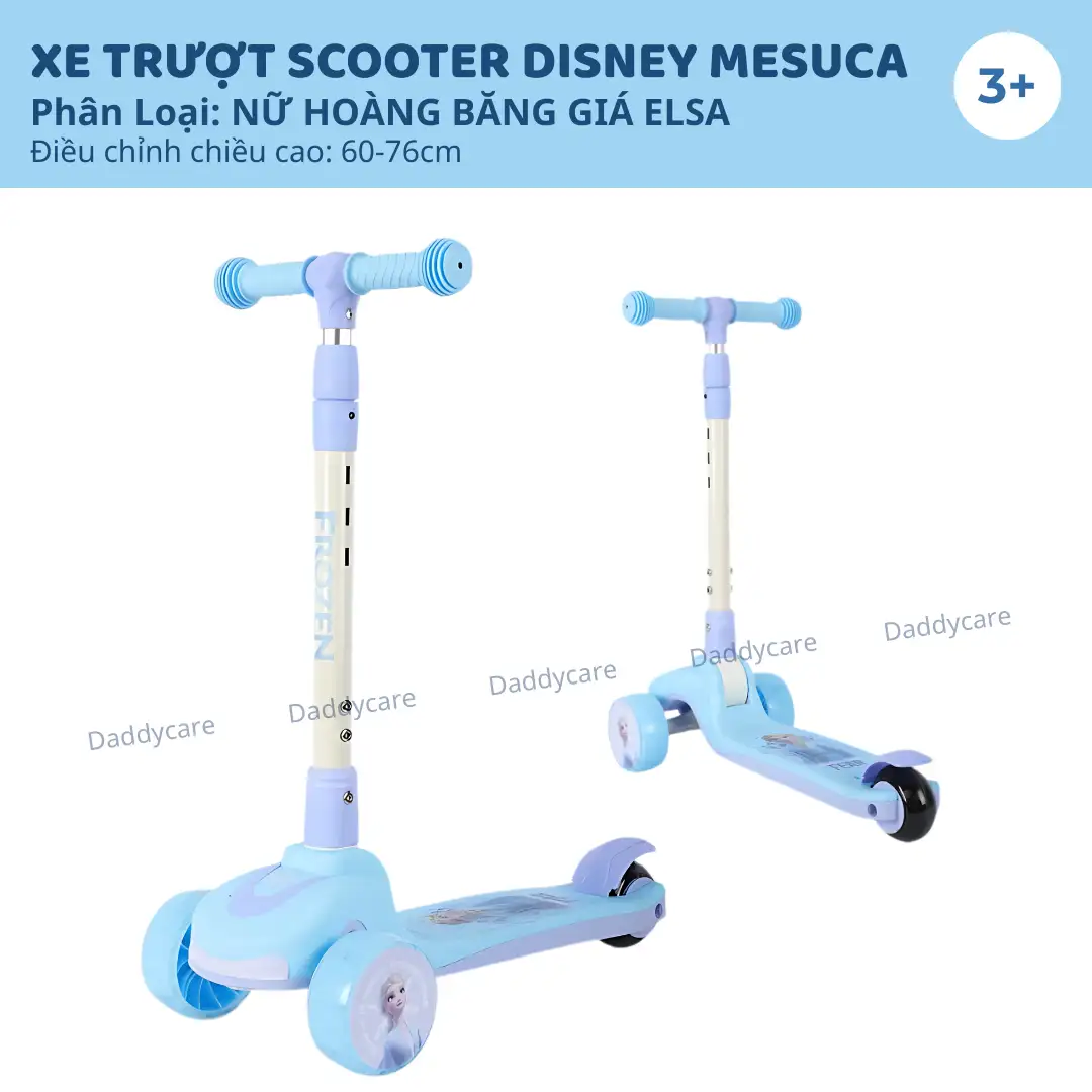 Xe trượt scooter Elsa, Frozen cho bé Mesuca Disney 3+