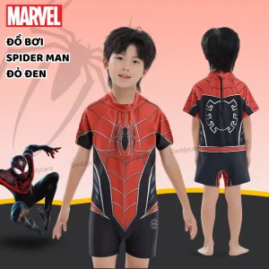 Đồ bơi Spider Man cho bé trai size 14 chính hãng Marvel