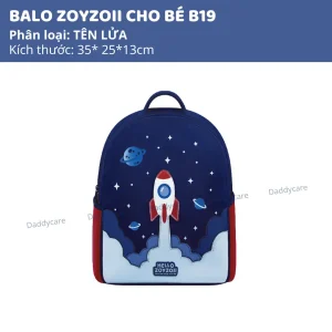 Balo cho bé đi học cấp 1 siêu nhẹ Zoyzoii B19- Tên lửa