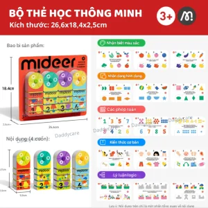 Bộ Thẻ Học Thông Minh Flashcard Mideer Match & Connect Play Book 3+