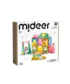 Nam châm ánh sáng mini 32 chi tiết Mideer Colorful Magnetic Tiles 3+