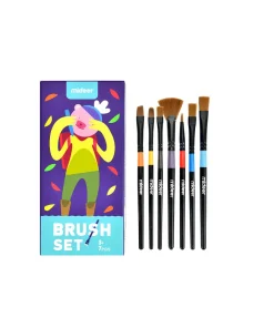 Cọ vẽ màu nước Mideer Paint Brush Set & Palette 3+