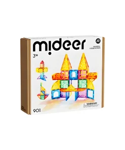 Nam châm ánh sáng 90 chi tiết Mideer Colorful Magnetic Tiles 3+
