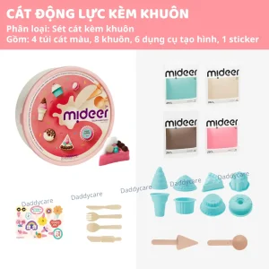 Đồ chơi cát động lực kèm khuôn làm bánh cho bé Mideer Magic Sand 3+